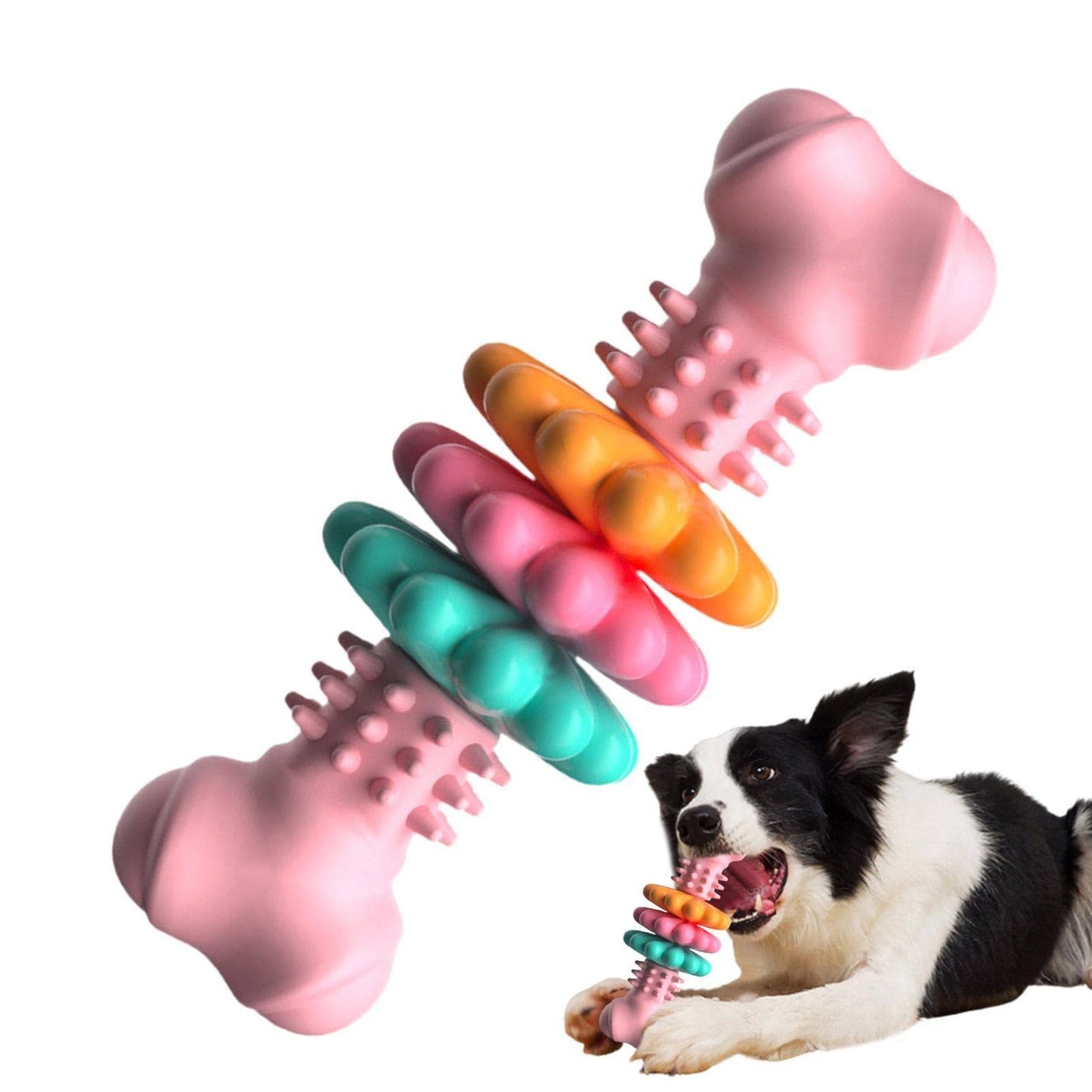Indestructible TPR Bone Chew Toy for Dogs - Teeth Cleaning & Teething Aid - Fur-Ever Yours
