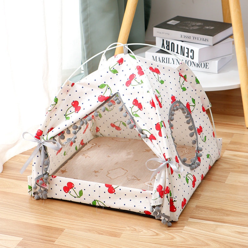 Luxury Cat Tent House – Cozy Enclosed Pet Bed for Cats & Small Pets - Fur-Ever Yours