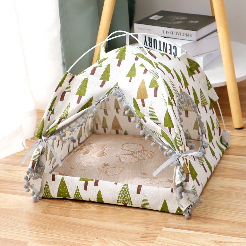Luxury Cat Tent House – Cozy Enclosed Pet Bed for Cats & Small Pets - Fur-Ever Yours