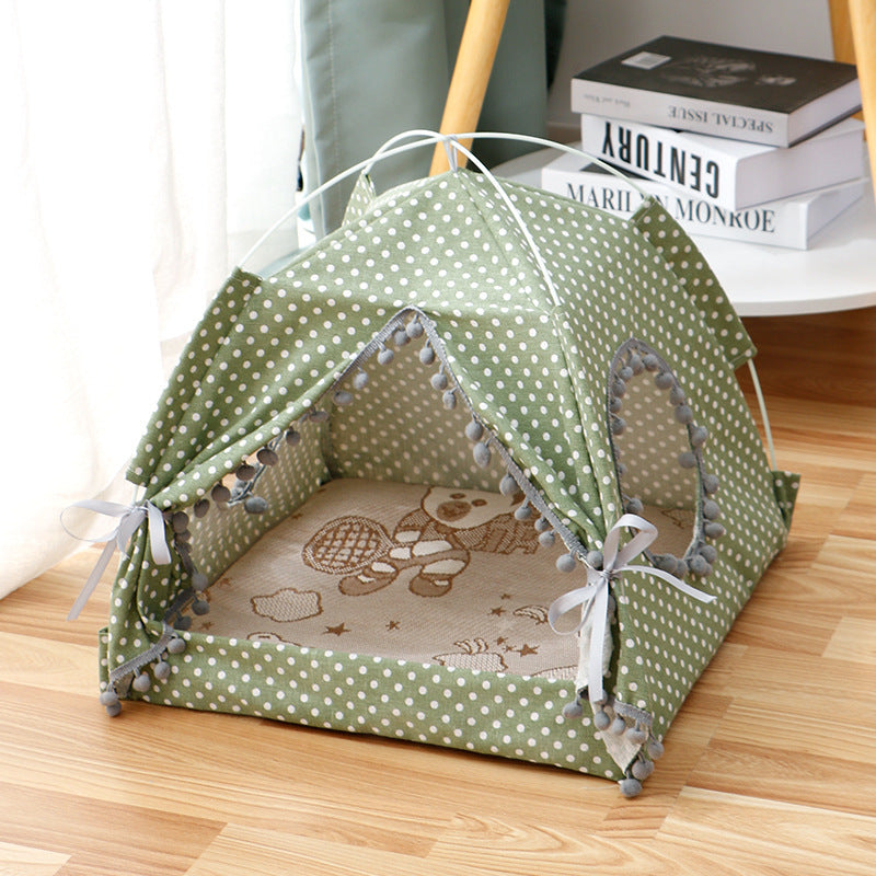 Luxury Cat Tent House – Cozy Enclosed Pet Bed for Cats & Small Pets - Fur-Ever Yours