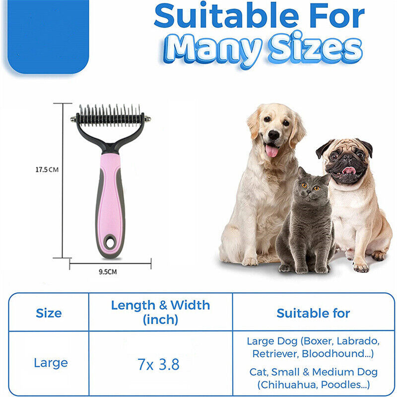 Double-Sided Pet Grooming Brush & Dematting Comb for Dogs and Cats - Fur-Ever Yours