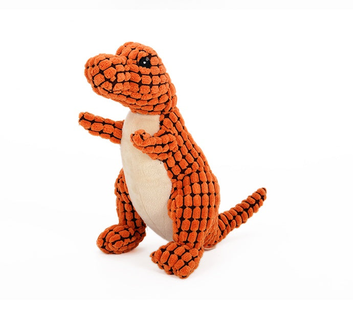Interactive Plush Dinosaur Dog Toy - Large Chew & Squeak for Pets - Fur-Ever Yours