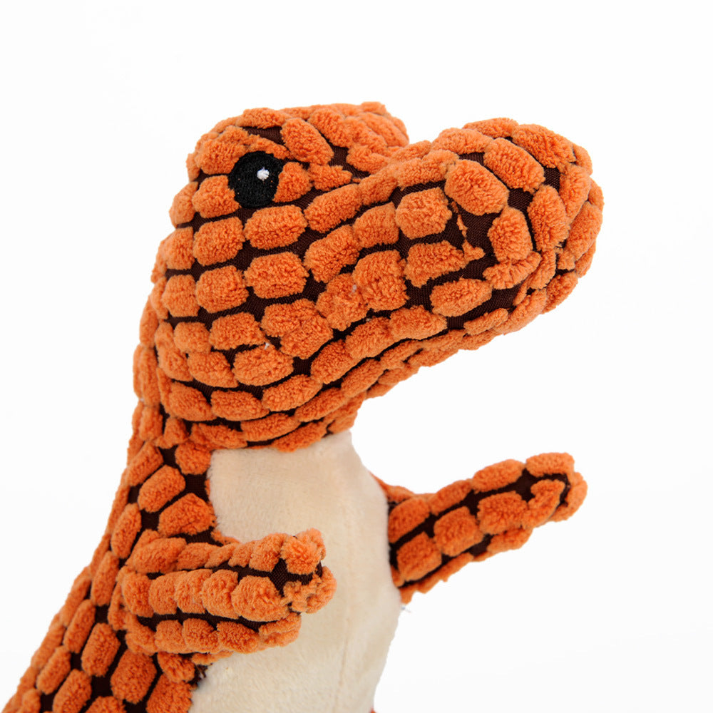 Interactive Plush Dinosaur Dog Toy - Large Chew & Squeak for Pets - Fur-Ever Yours
