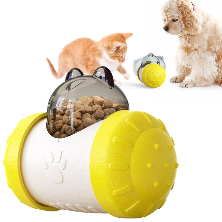 Interactive Slow Feeder Food Ball for Dogs & Cats - Swing Bear Toy - Fur-Ever Yours