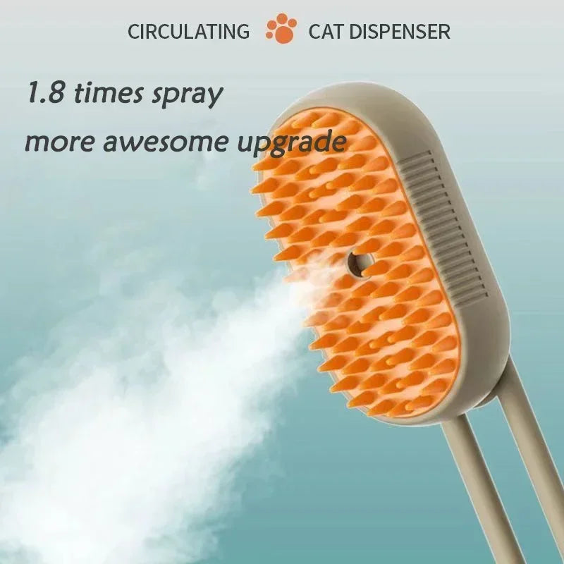 3-in-1 Pet Grooming Brush with Spray & Hair Removal - Fur-Ever Yours