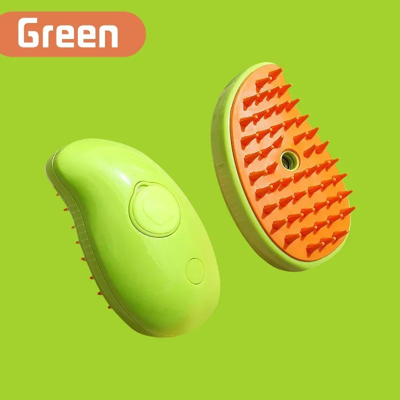 3-in-1 Pet Grooming Brush with Spray & Hair Removal - Fur-Ever Yours