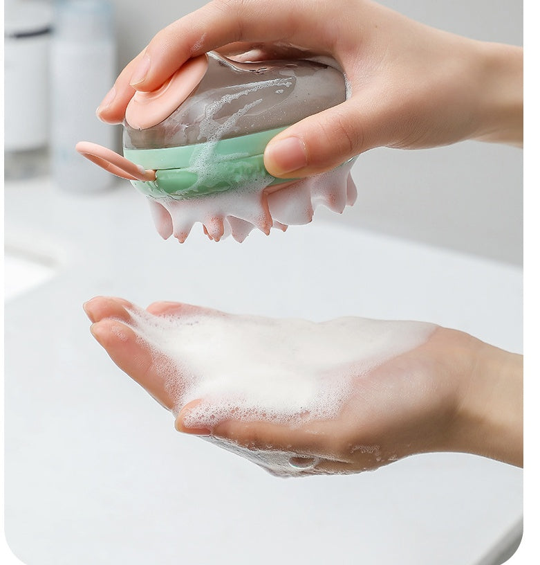 2-in-1 Pet Bathing & Grooming Brush with Soap Dispenser - Fur-Ever Yours