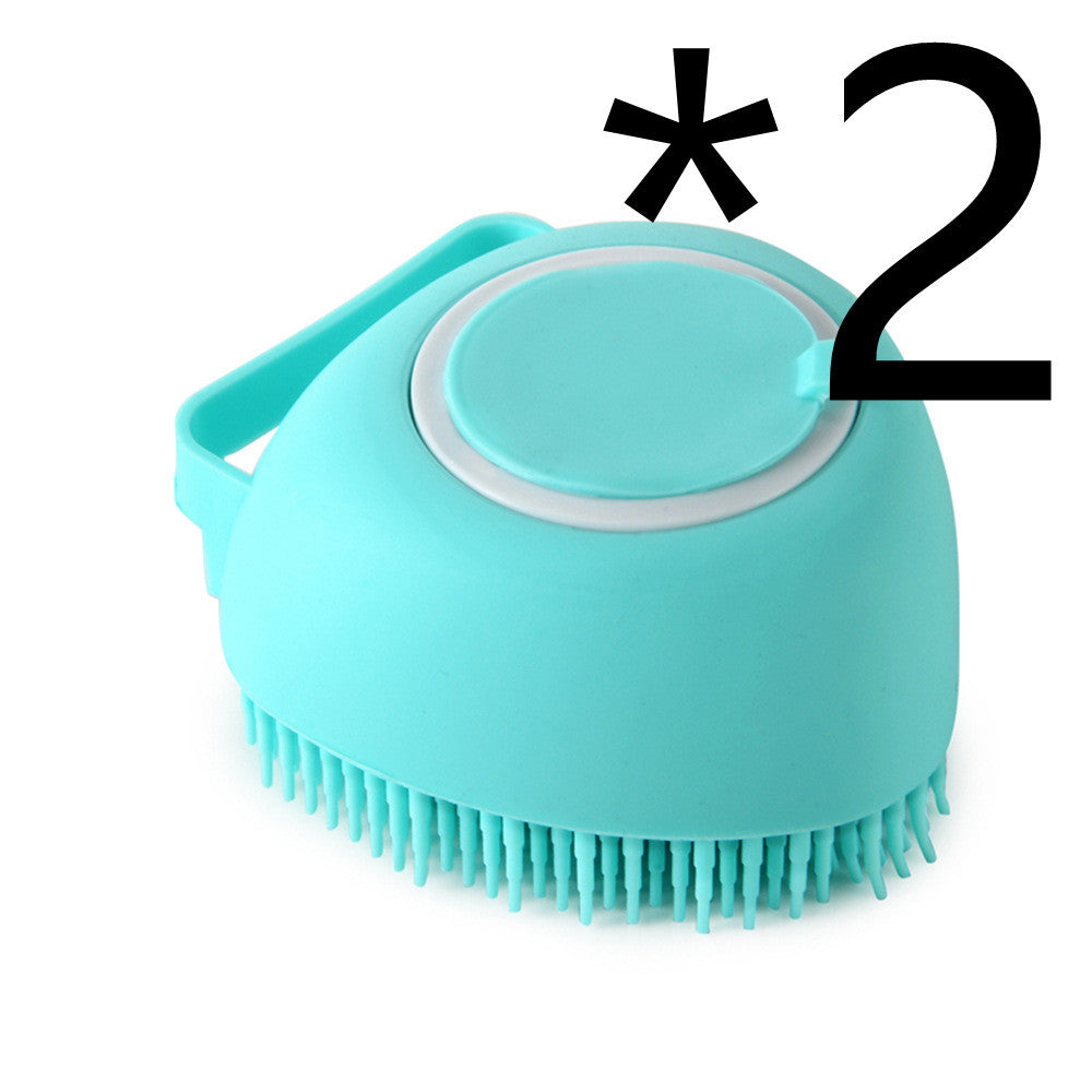 Silicone Dog Bath & Grooming Brush with Shampoo Dispenser - Fur-Ever Yours