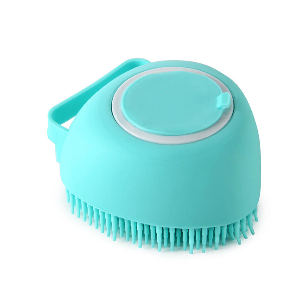 Silicone Dog Bath & Grooming Brush with Shampoo Dispenser - Fur-Ever Yours