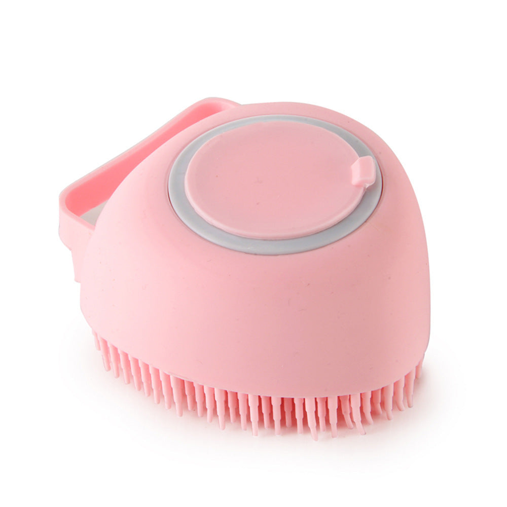 Silicone Dog Bath & Grooming Brush with Shampoo Dispenser - Fur-Ever Yours