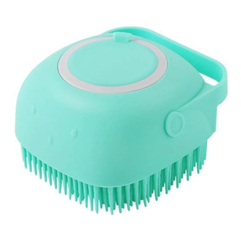 Silicone Dog Bath & Grooming Brush with Shampoo Dispenser - Fur-Ever Yours