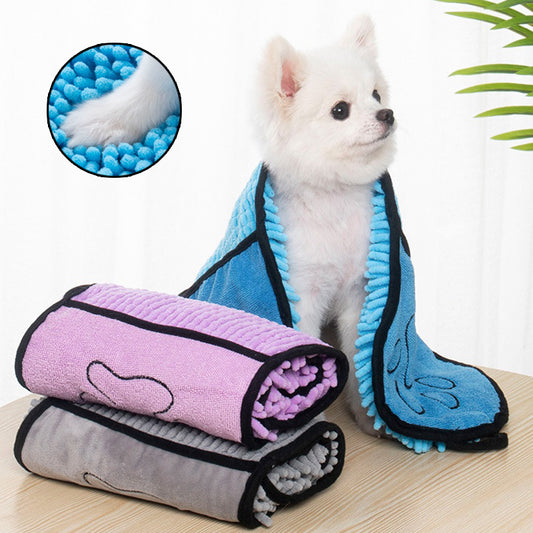 Super Absorbent Microfiber Dog & Cat Bathrobe Towel – Quick-Drying Pet Towels - Fur-Ever Yours