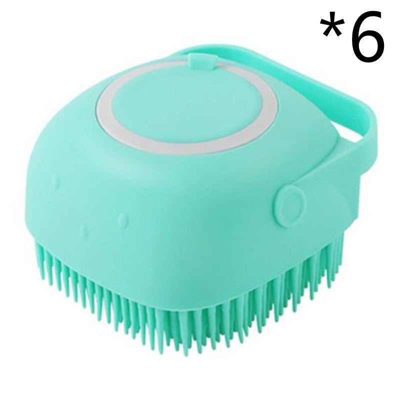 Silicone Dog Bath & Grooming Brush with Shampoo Dispenser - Fur-Ever Yours