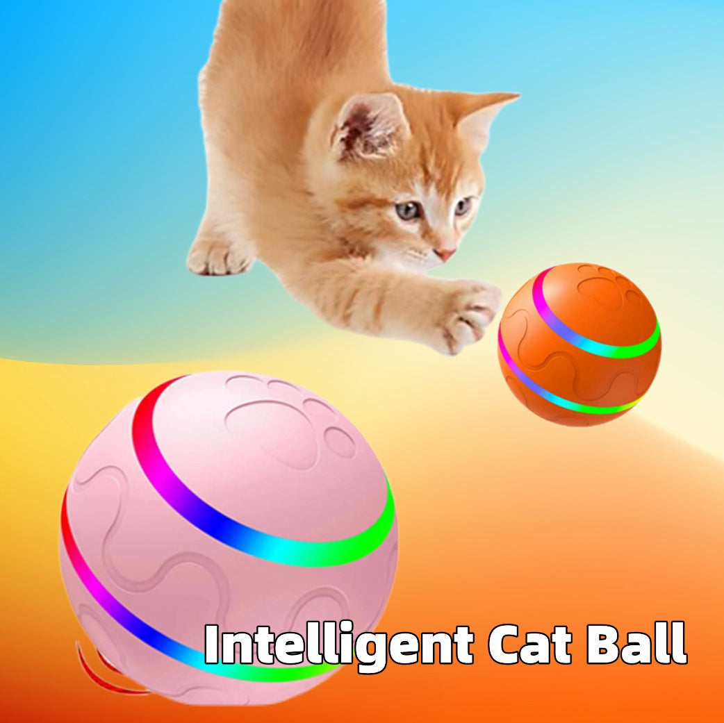 Smart USB Cat Toy: Self-Rotating Interactive Ball - Fur-Ever Yours